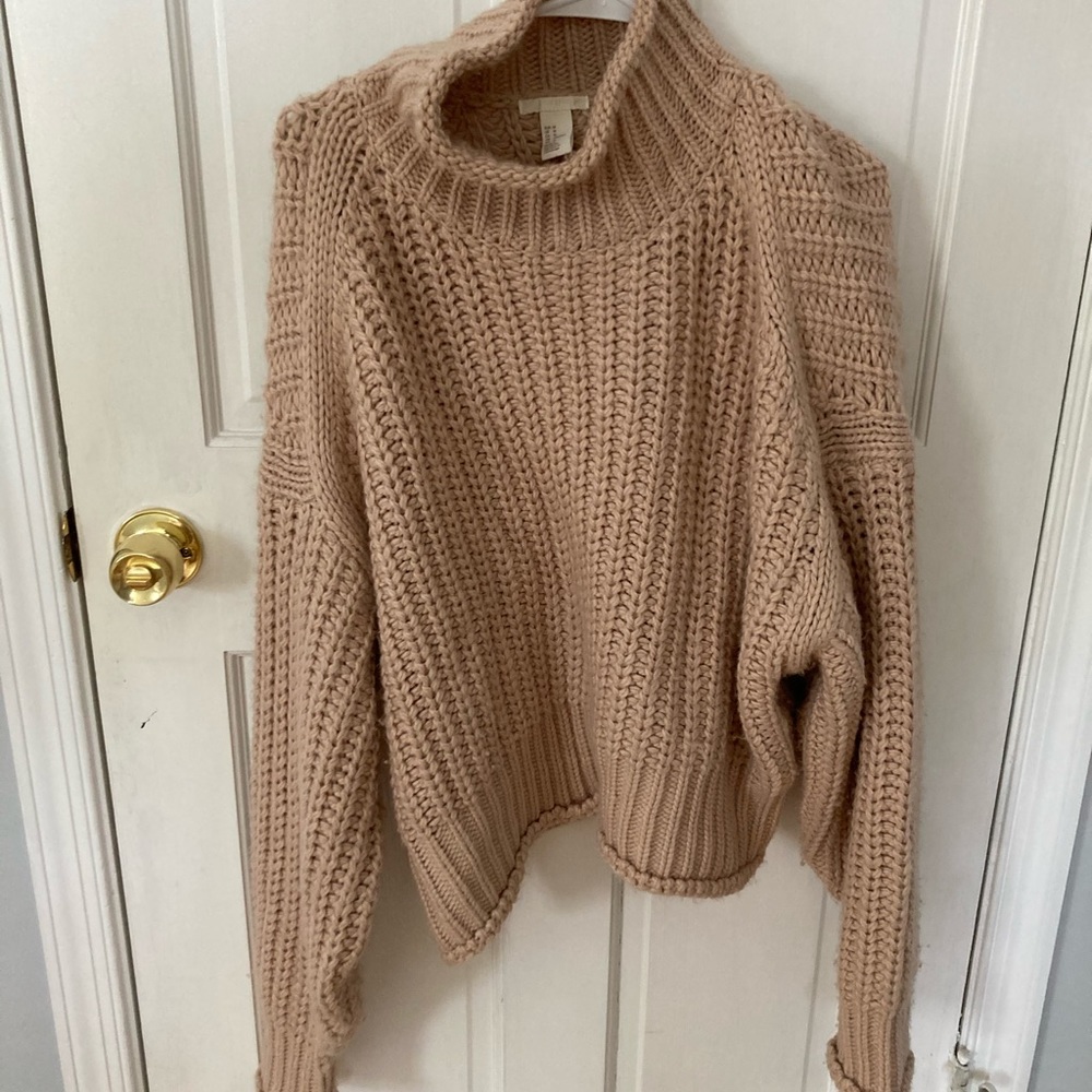 Light Pink mock sweater